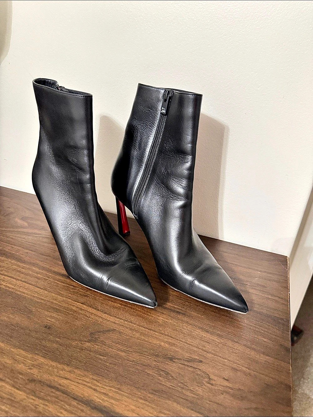 Christian Louboutin Jane Booty 85mm Heeled Boots in Black